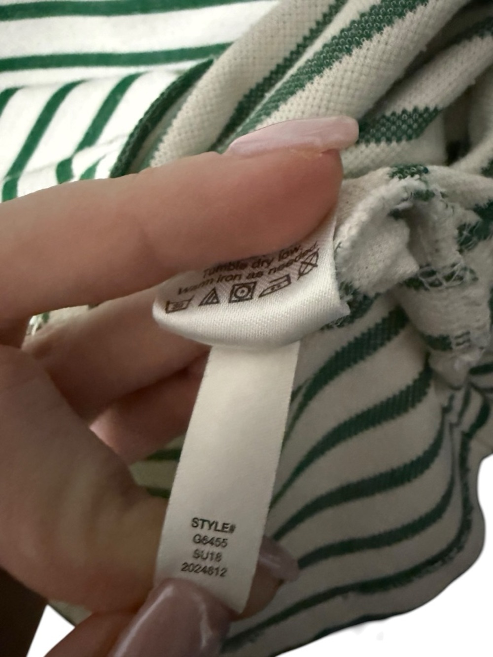 J. Crew White and Green Striped V-Neck Knit Shift Dress size Small - Picture 5 of 7